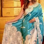 Hand Painted & Batik Design 3 Ply Pure Silk Saree with Blouse Piece [Silk Mark Certified] | 100% Pure Silk, 1 Unique Piece
