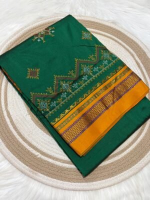 Dasara Offer Ilkal Semi Silk Kasuti Saree